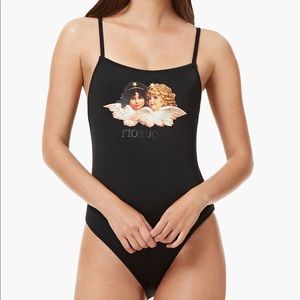 FIORUCCI ANGELS BLACK BODYSUIT